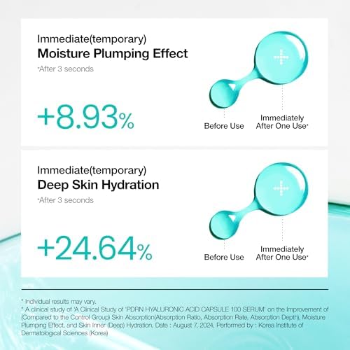 ANUA PDRN Hyaluronic Acid Capsule 100 Serum, Radiant Face Serum, Hyaluronic Acid, Hydration, Moisture Plumping effect, Natural color, Korean Skincare, 30ml/1.01fl.oz