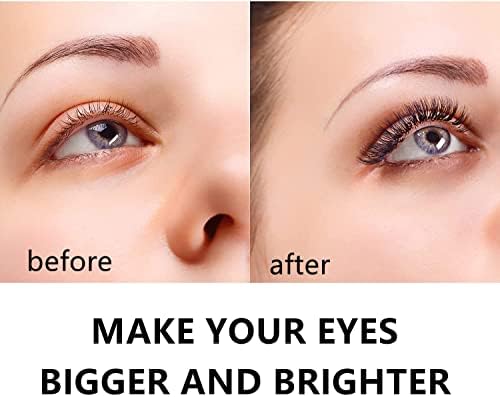 Individual Lashes 45 Clusters Lashes C Curl DIY Eyelash Extension Kit at Home for Make-up Beginner False Eyelashes with Eyelash Glue Tweezers 10/12/14/15/16mm Easy to Use - Natural Style