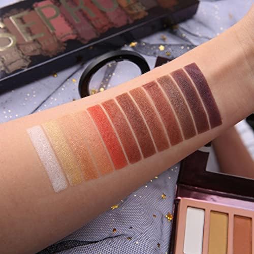 All in One Makeup Set - 12 Color Eyeshadow Palette, Matte Foundation, Face Primer, 3 Color Liquid Lipstick, Eyebrow Soap, Winged Eyeliner Stamp, Makeup Brush, Sponge - Set A