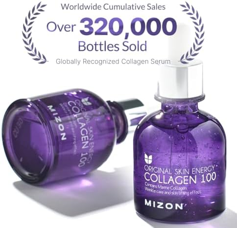 [MIZON] COLLAGEN 100 (30ml) Korean Skincare - Marine collagen serum - Intensive anti-aging treatment - Reduces wrinkles & fine lines - Hydration & Elasticity