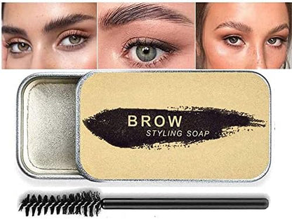 All in One Makeup Set - 12 Color Eyeshadow Palette, Matte Foundation, Face Primer, 3 Color Liquid Lipstick, Eyebrow Soap, Winged Eyeliner Stamp, Makeup Brush, Sponge - Set A