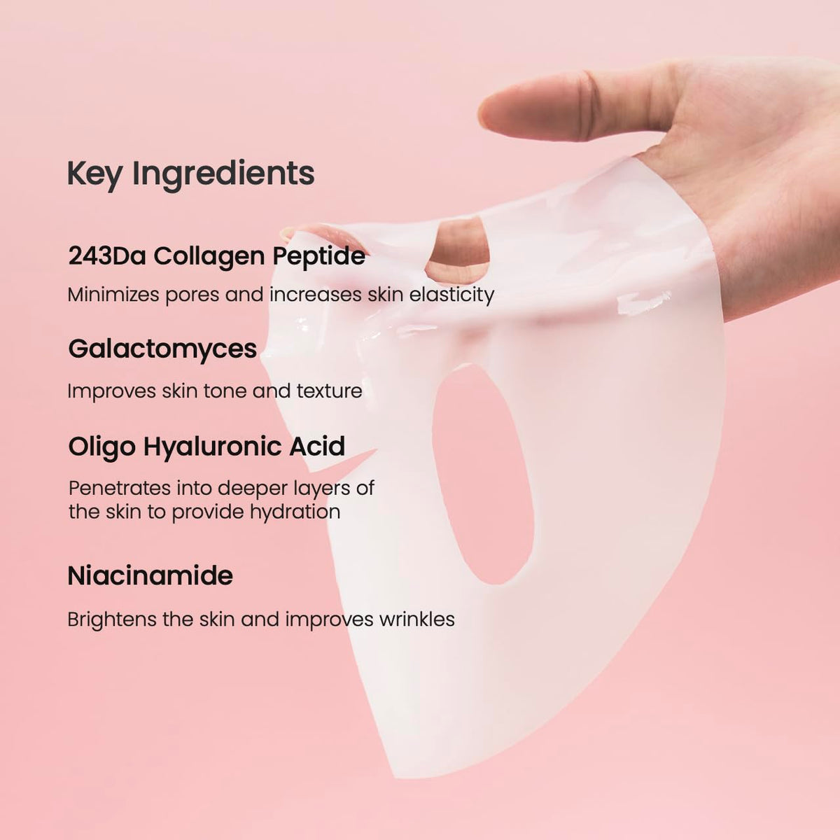 BIODANCE Bio-Collagen Real Deep Mask, Hydrating Overnight Hydrogel Mask, Pore Minimizing, Elasticity, Plumping Improvement, Korean Skin Care, Gifts for Women | 1.19oz(34g) x 4ea