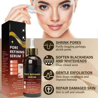 Pore Shrink Face Serum Remove Blackheads Acne Acidity Oil Control Repair Essence Moisturizing Nourish Pores Firming Facial Care
