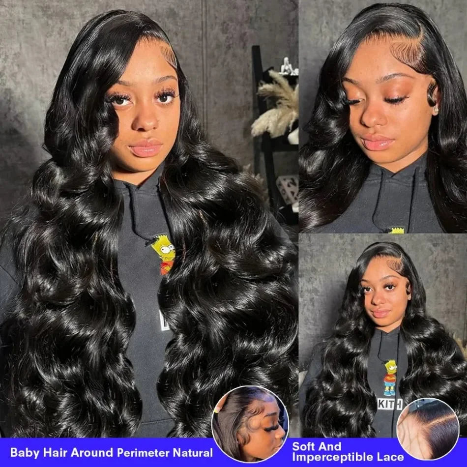 Body Wave Lace Front Wigs Human Hair 250 Density 13x6 13x4 Hd Transparent Lace Frontal Wigs For Women Pre Plucked With Baby Hair