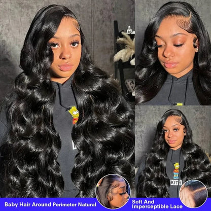 Body Wave Lace Front Wigs Human Hair 250 Density 13x6 13x4 Hd Transparent Lace Frontal Wigs For Women Pre Plucked With Baby Hair